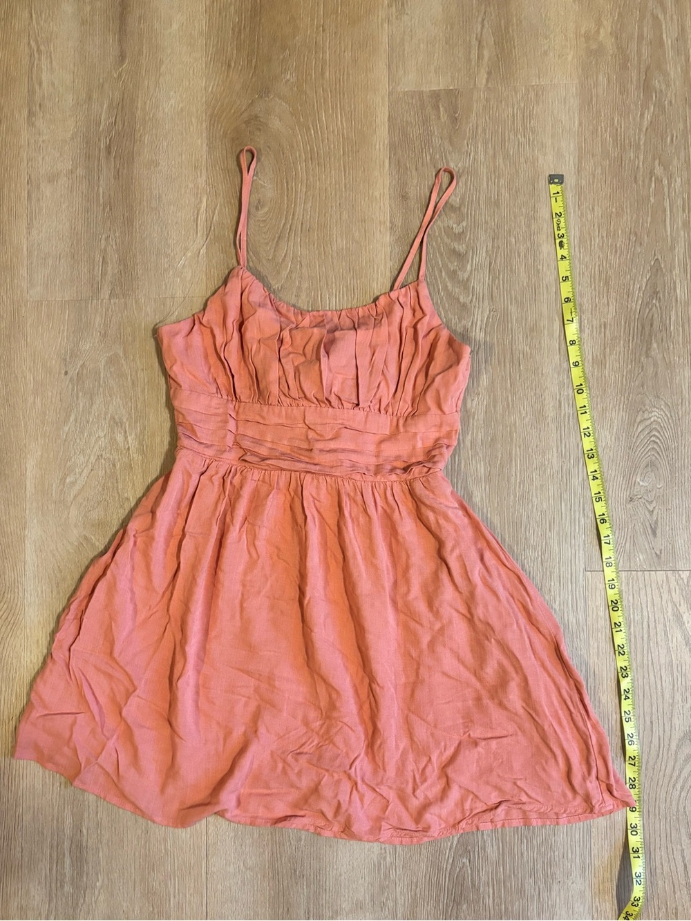 Orange Spaghetti Strap Sundress
